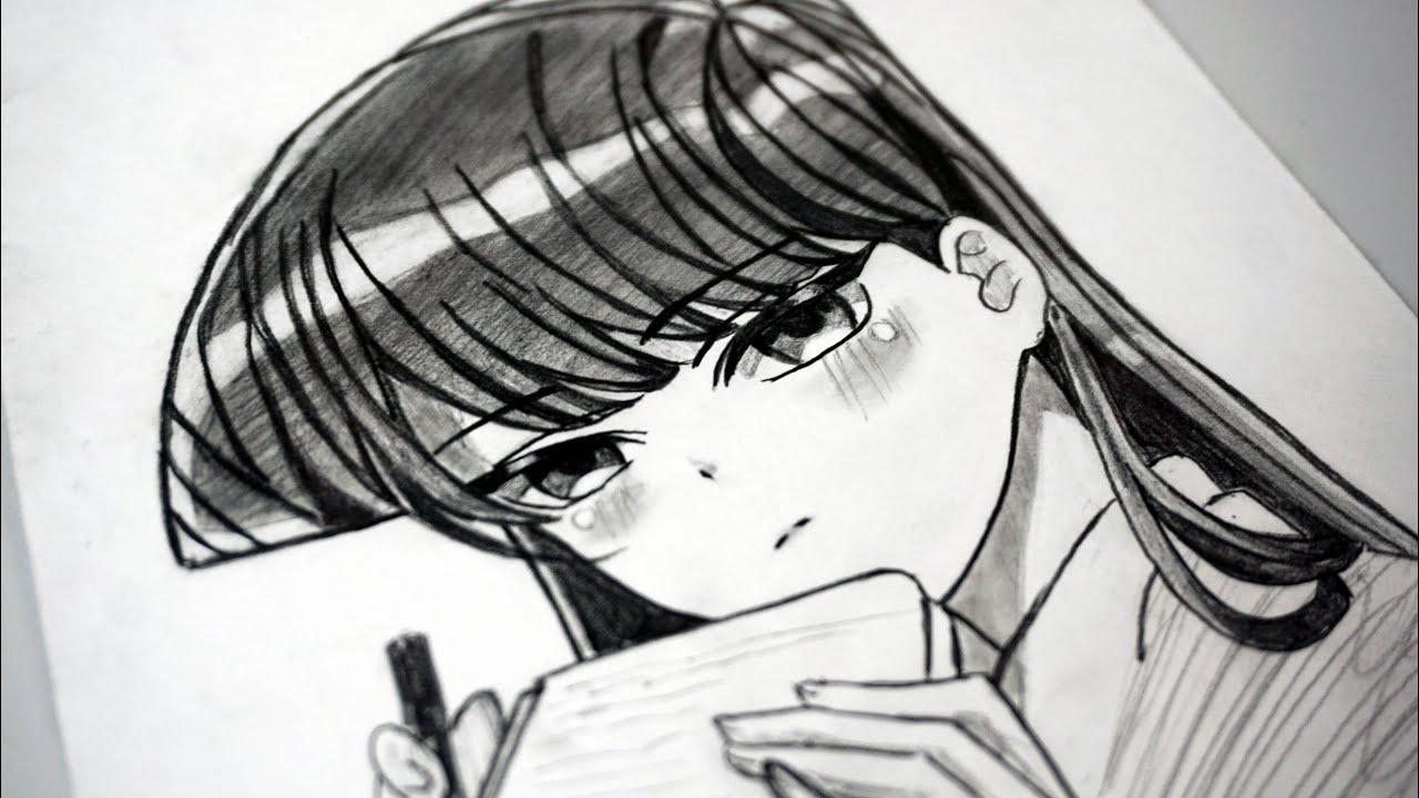 How To Draw Komi-San | Komi Can't Communicate | Easy Drawing