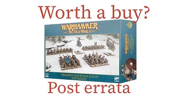 Is the dwarf battalion box set a better choice in Warhammer the Old World 1.5?