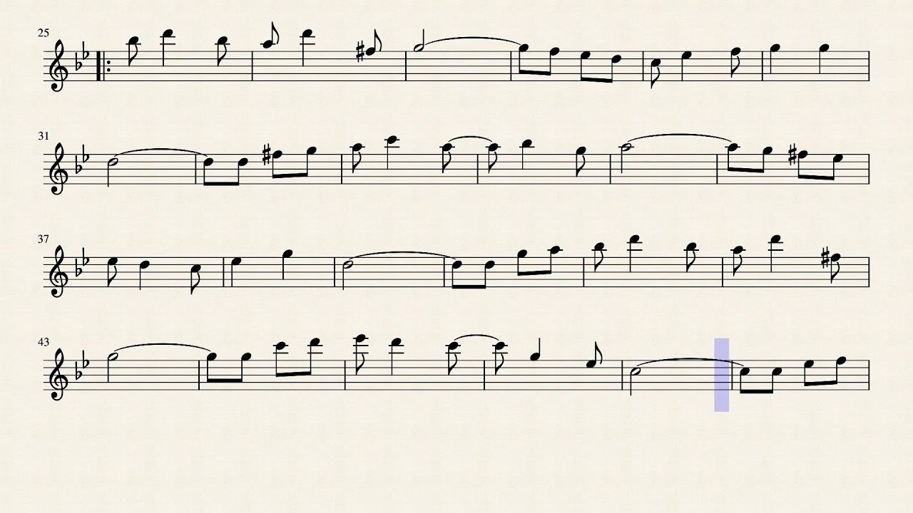 Dobrado 1870, Partitura