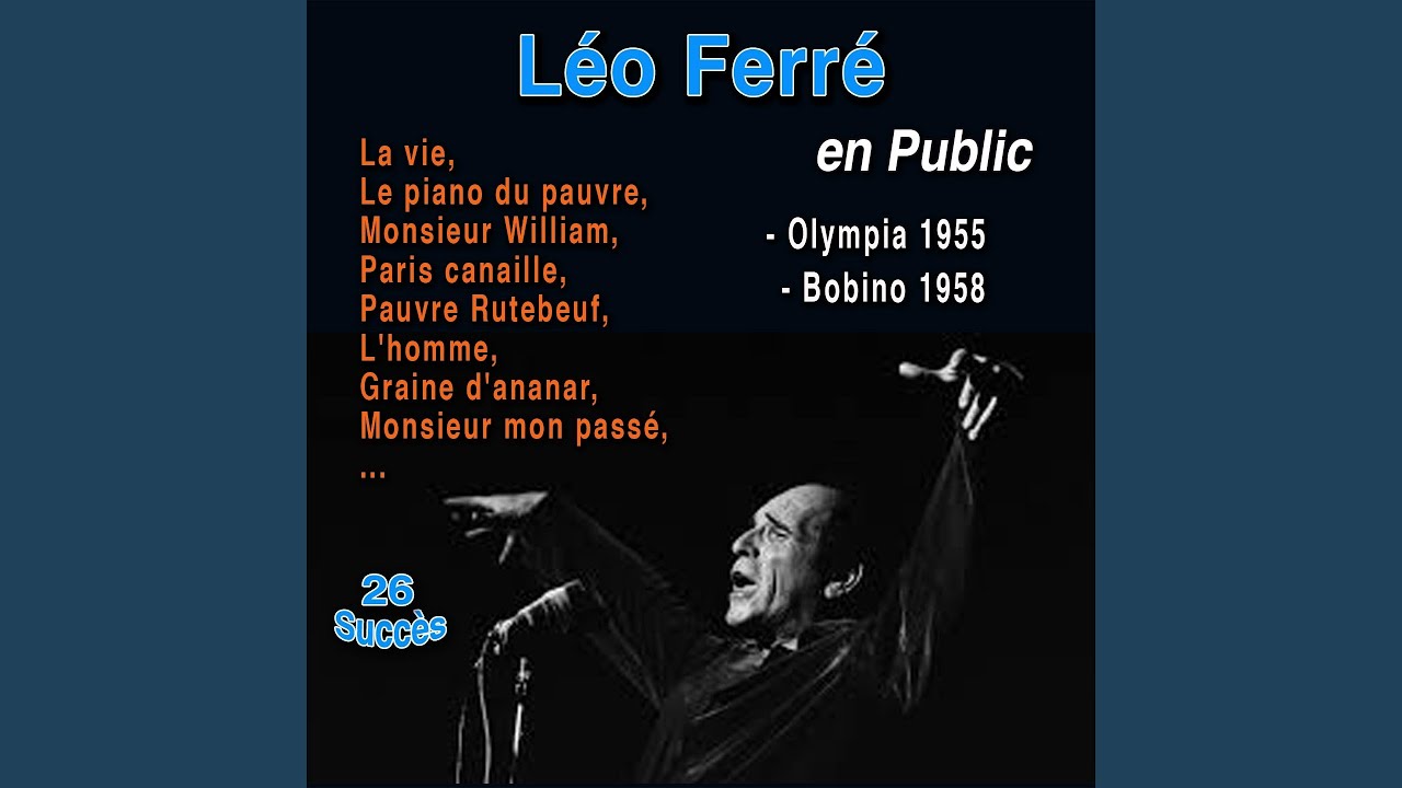 Mon sébasto (Live 1958 Bobino) - YouTube