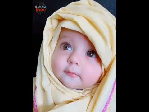 cute baby Muslim girl whatsapp status Emaan ka Noor