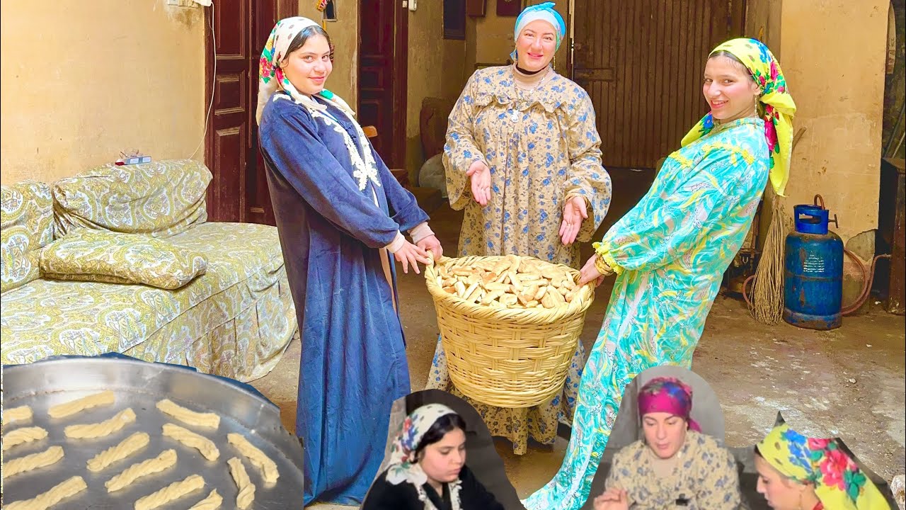 بسكوت النشادر  الفلاحي بتاع زمان علي اصولة 👌 بفرحة ولمة العيله والسهر طول الليل 🥰