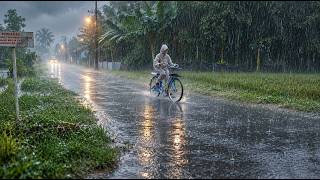 WALKING IN A LIGHT RAIN IN THE INDONESIAN COUNTRYSIDE | THE SOFT SOUND OF RAIN | ASMR | RAIN ASMR screenshot 2