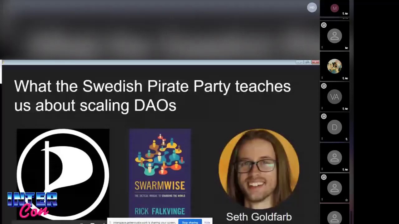 InterCon House of DAOs: Swedish Pirate Party Seth Goldfarb