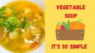 Homemade hearty chicken vegetable soup | Healthy and delicious meal in 20 minutes Homemade hearty chicken vegetable soup | Healthy and delicious meal in 20 minutes