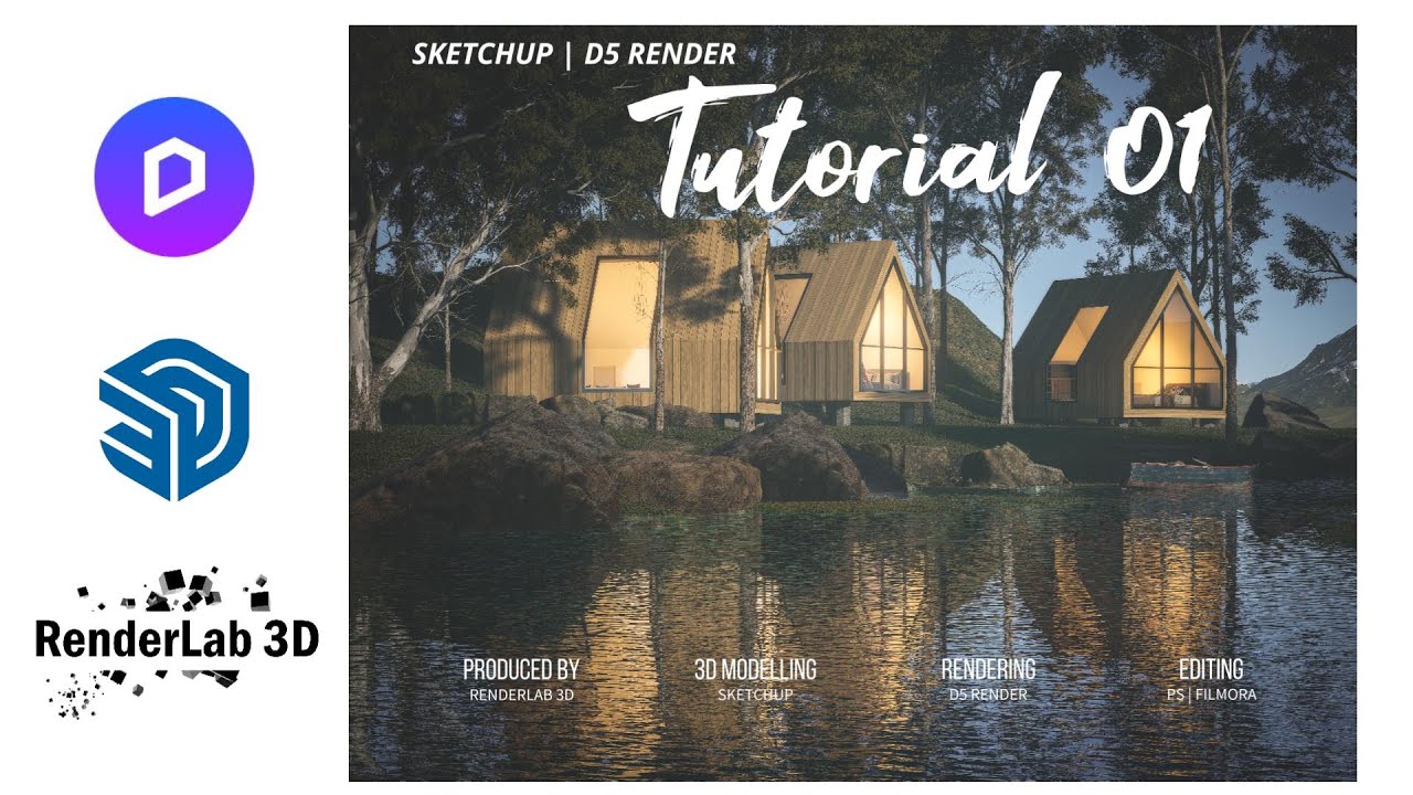 Realistic Exterior Scene Tutorial with D5 Render 2.10 & Sketchup - YouTube