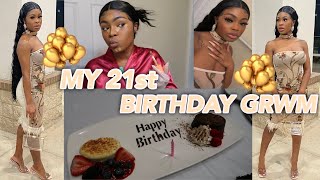 GRWM FOR MY 21ST BIRTHDAY + MINI VLOG! | Shaybella