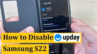 How to Turn Off (Disable) Upday News on Samsung Galaxy S22 / S22+ / S22 Ultra (2022) screenshot 1