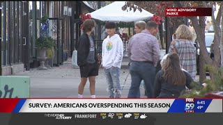 Survey: Americans overspending this season