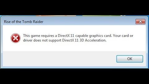 ٍ2018 حل مشكلة Rise of the tomb raider directx 11