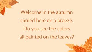Welcome in the Autumn