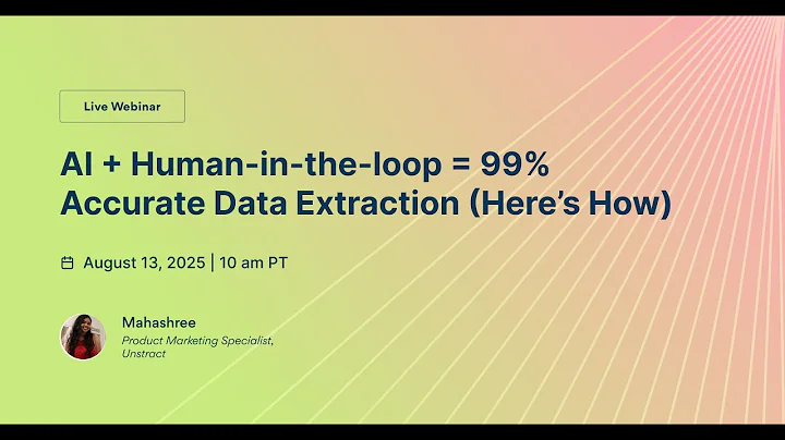 AI + Human-in-the-loop = 99% Accurate Data Extraction (Here’s How)