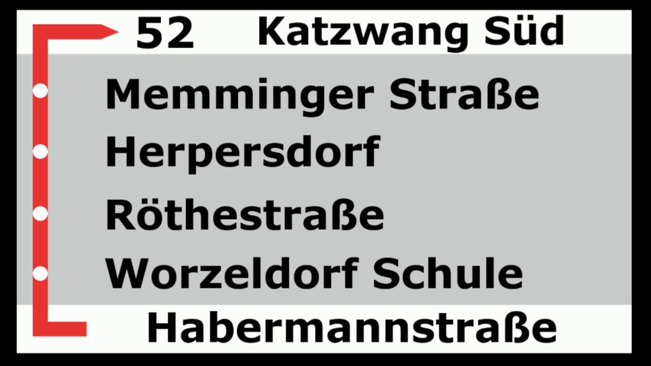 Ansagen Buslinie 52 (Nürnberg)