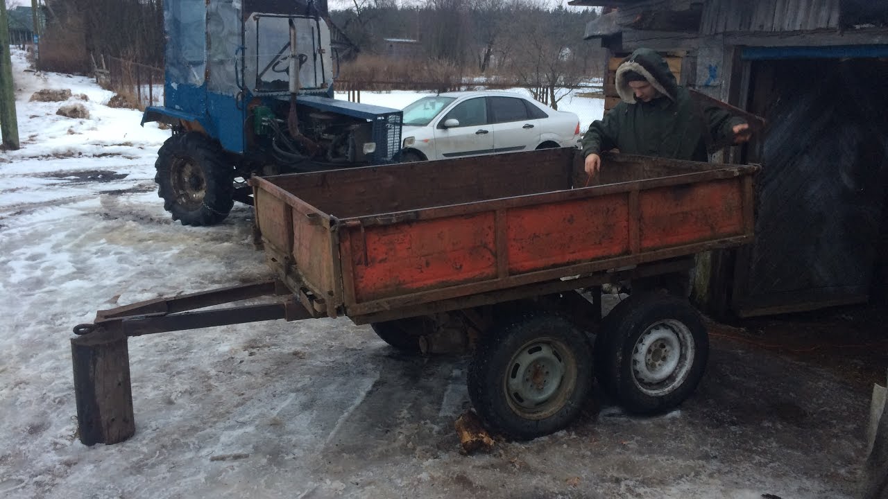 Переделка и ремонт прицепа - YouTube