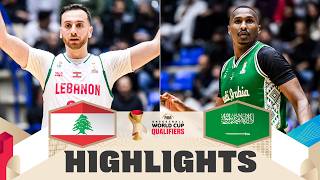 Lebanon 🇱🇧 v Saudi Arabia 🇸🇦 | Highlights | FIBA Basketball World Cup 2027 Asian Qualifiers