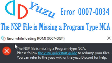 The NSP File is Missing a Program Type NCA (Error 0007-0034)