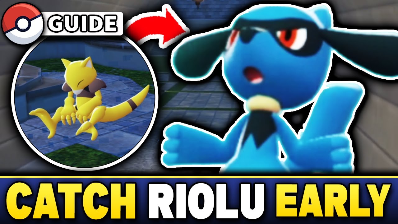 Is Riolu Good How To Catch Riolu EARLY In Pokemon Legends ZA - YouTube