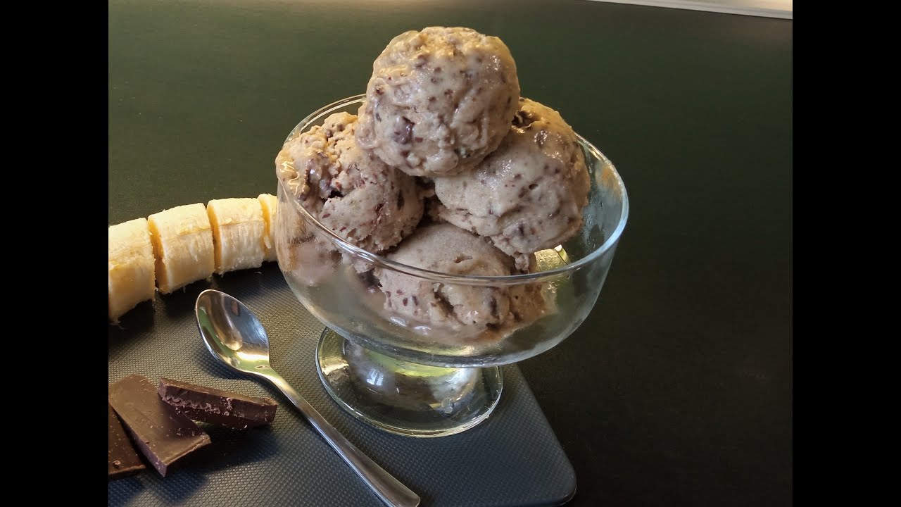 Παγωτό Μπανάνα Σοκολάτα...Υγιεινό Παγωτό με 4 ΥΛΙΚΑ, χωρίς παγωτομηχανή!!! Ιφιγένεια Γ.