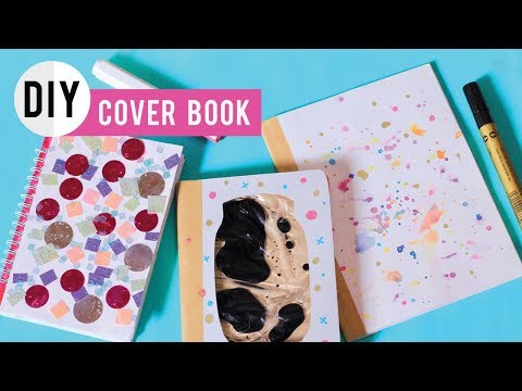 Cara Membuat sampul buku tulis unik  ||  How to Make a unique notebook cover. 
