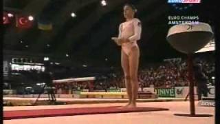 Monica Rosu - 2004 European Championships EF - Vault 1