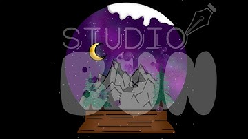 *ALIENS* Snow Globe ❄ Sketch to Digital Illustration Time Lapse Progression using Procreate