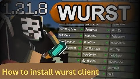 How to install wurst Client 1.21.8 in mojo launcher link description and comment box ☑️🎁