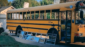 How to Remove Windows on a School Bus // Skoolie Conversion