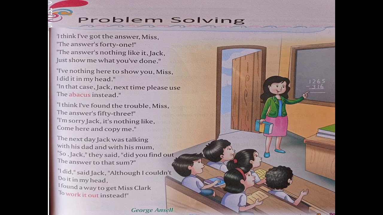 problem solving poem in english