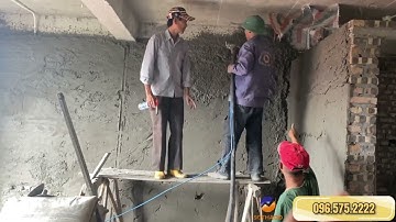 Cách làm năng suất trát tường tăng gấp đôi cai thầu cần phải biết