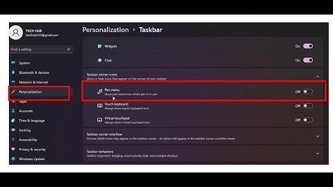 How to show the Pen menu Taskbar Icon in Windows 11 AND 10  TECH HUB