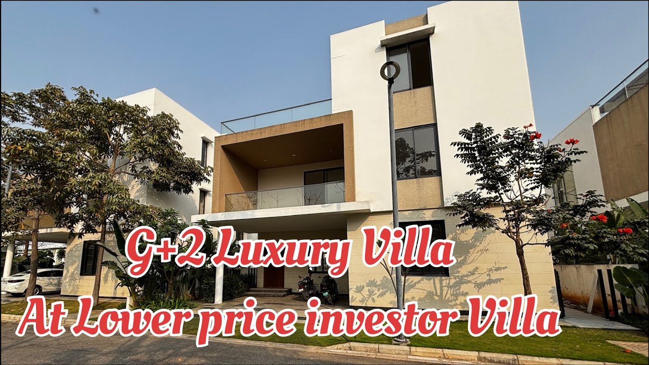 Luxury Villa For Sale Hyderabad | Near Gachibowli | G+2 Triplex Villa | Brand New | Low price 
