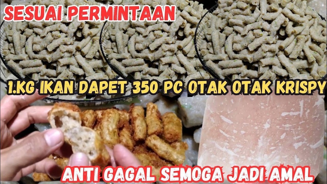 UNTUNG BESAR ‼️ SATU KILO IKAN DAPET,350 PC OTAK OTAK KRISPY RESEP ASLI PEDAGANG @junaibae