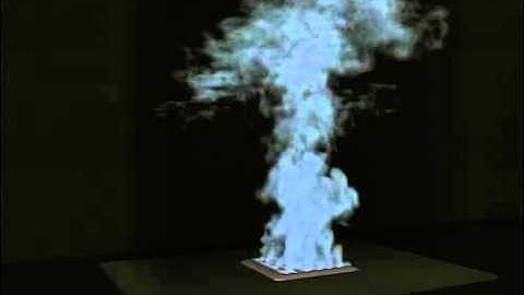 Maya Fluids simulation of smoke and interactions with objects