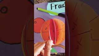 Model of Fraction || Fraction bird || School project #school #diy #shorts