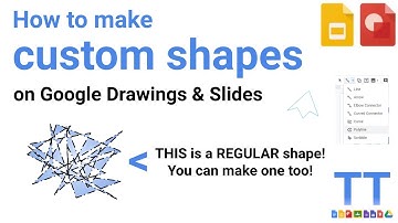 How to make CUSTOM SHAPES on Google Drawings & Slides (Polyline Tool)