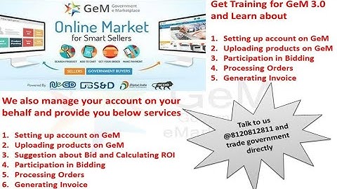 Learn How to Generate Invoice and Process Order in GeM 3.0 in Seller Account
