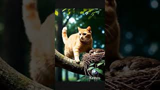 O gato que ia pegar o passarinho   mas olha o final! #cat#shorts#gatos#funnycat#animaisengraçado