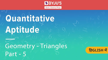 Geometry Triangles Part- 5 |Quantitative Aptitude| Govt Exams | SSC CGL | SBI | Other Banking Exams