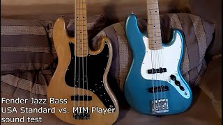 Fender JB USA vs. MIM sound test