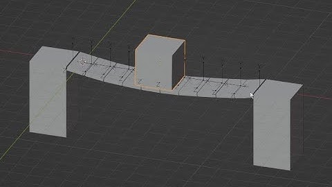 Create A Simple Physics Based Bridge - Blender