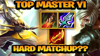 TOP MASTER YI INTO THE RIVEN MATCHUP