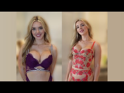 Modeling Purple and Red Lingerie Outfits: Marie Dee Try-Ons