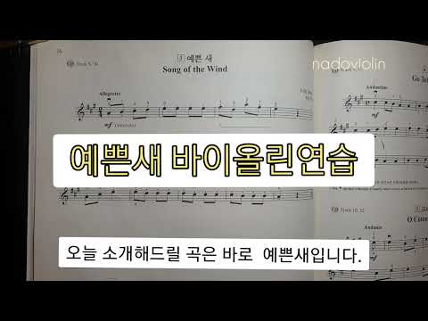예쁜새_스즈키1바이올린연습(느리게,빠르게)