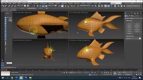 Modeling a Fish using 3D Max