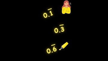 Repeating decimals - Bar notation #mathshorts # 74