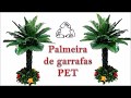 PALMEIRA de GARRAFAS PET/Tamanho médio/ARTE com PET/DIY