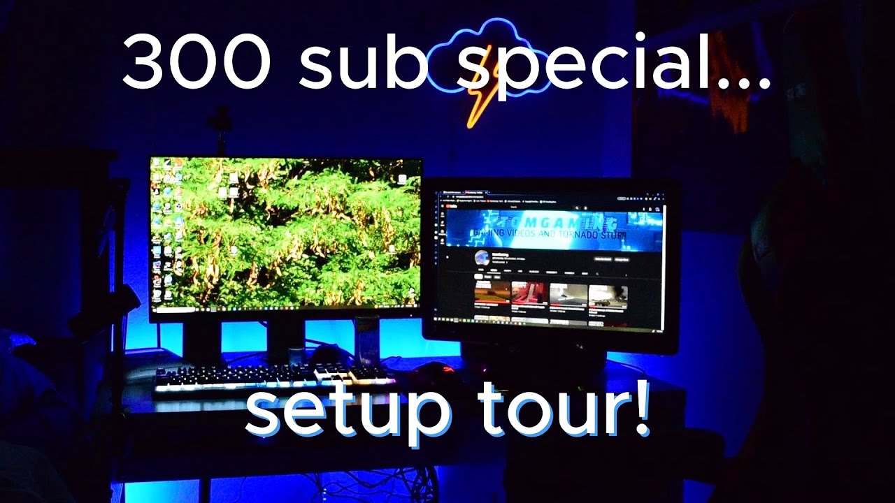 300 Subscriber setup tour! - YouTube
