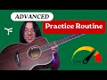 Advanced guitar practice routine