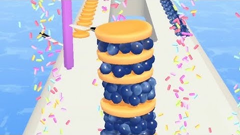 Pancakes 🥞 Run ASMR Gameplay, Very relaxing and Satisfying all levels Gameplay walkthrough