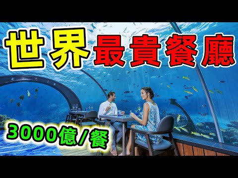 全世界最貴的10家餐廳，第一名一份甜品就賣3000億，比頂級豪宅還要奢华昂貴的大餐。|#最貴餐廳 #世界之最 #腦洞大開 #出類拔萃 #top10